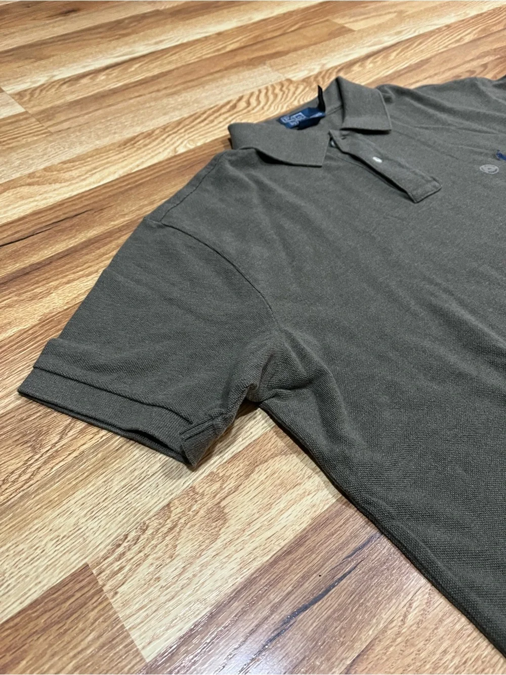 Polo Ralph Lauren Men’s Custom Fit Green Solid Short Sleeve Knit Polo - XL